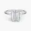 Miniatura: Addison - 14k Emerald Cut Center with Two Pear Side Stones