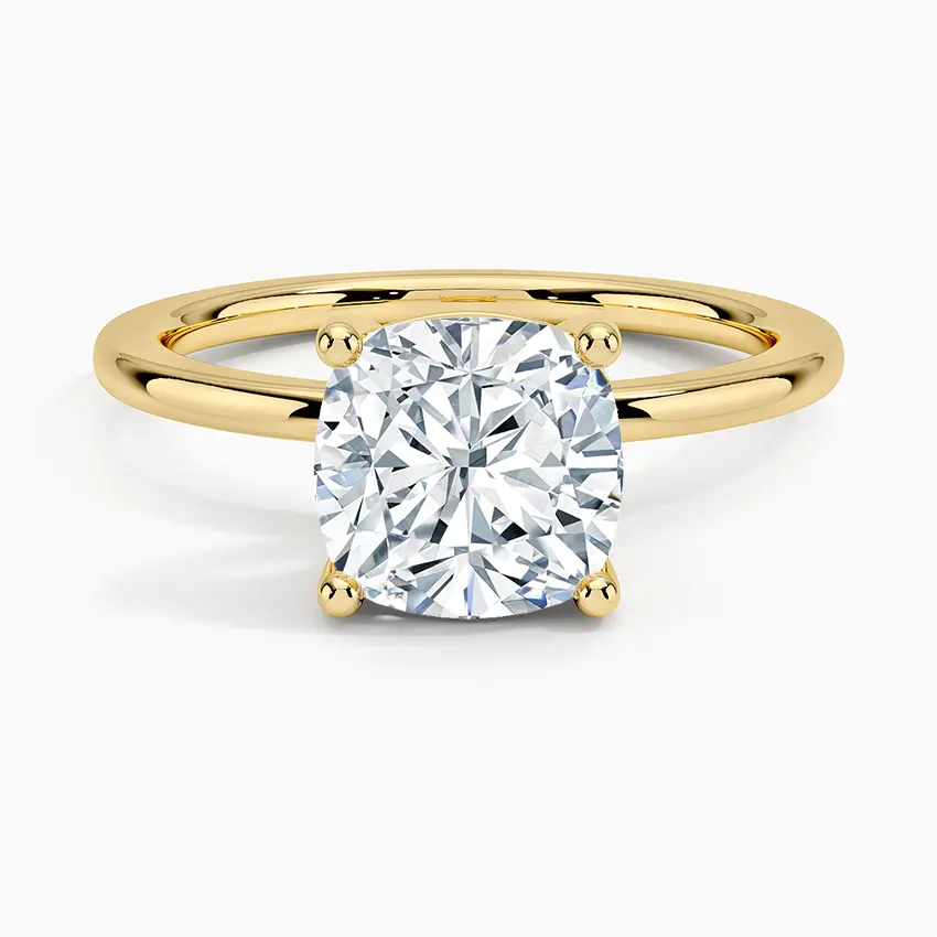 Miniatura: Ivy - 14k Cushion Cut Flush Set Solitaire