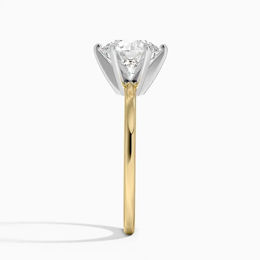 Miniatura: Avani - 14k Round Cut Solitaire with Six White Gold Prongs