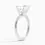 Miniatura: Azari - 14k Asscher Cut Solitaire with Four White Gold Prongs