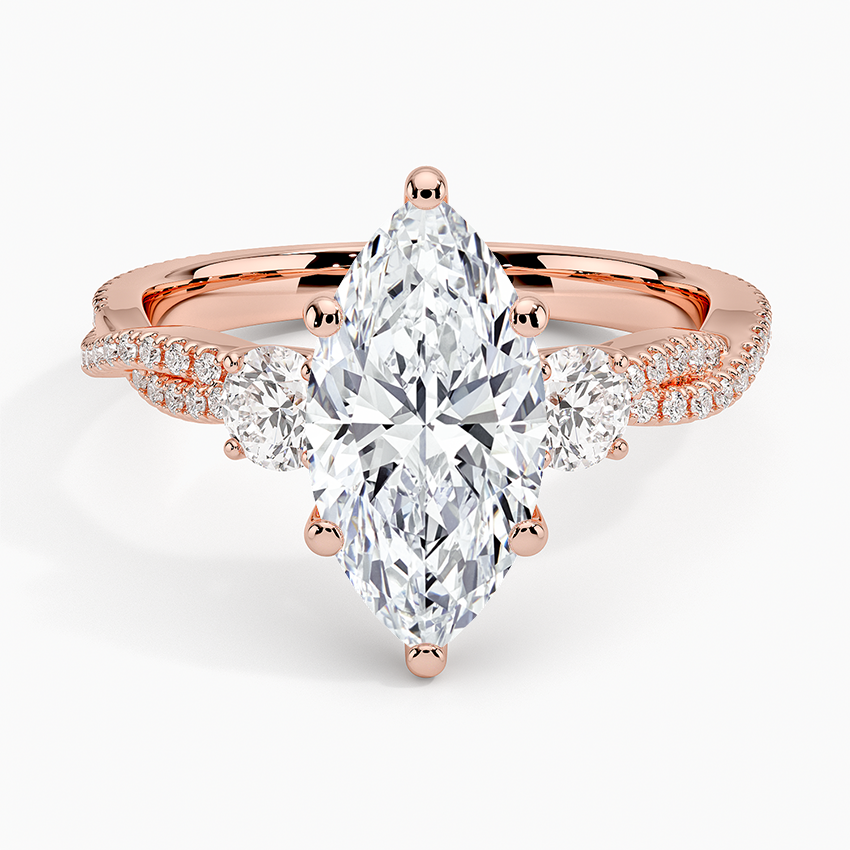 Miniatura: Addison - Three Stone Petite Twisted Vine