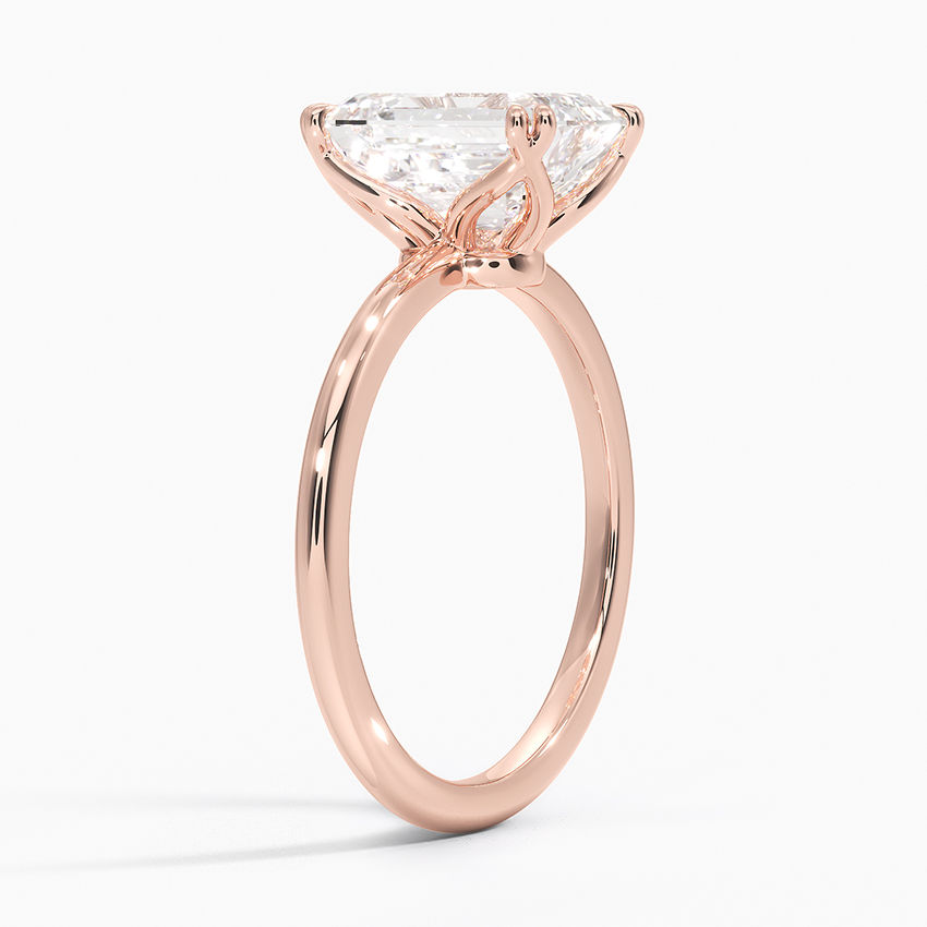 Miniatura: Adeline - 14k Double Prong Emerald Cut Solitaire