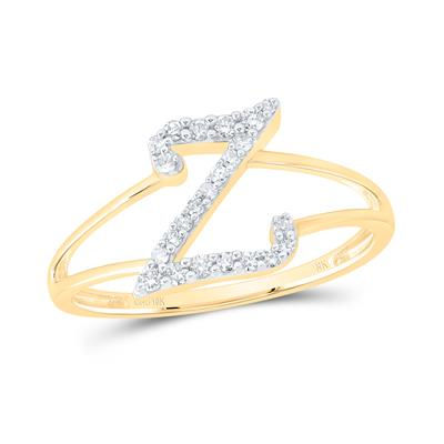 1/6CTW-DIA NK GIFT INITIAL "Z" LADIES RING