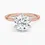 Thumbnail: Avani - 14k Round Cut Solitaire with Six White Gold Prongs