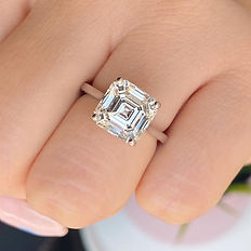 Asscher Cut Solitaire Ring