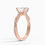 Miniature : Rosie - 14k Oval with Twisted Pavé Band