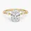 Miniatura: Skylar - 14k Oval Cut Center with Round Studded Band