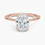 Miniature : Aimee Solitaire Diamond Ring with Hidden Halo
