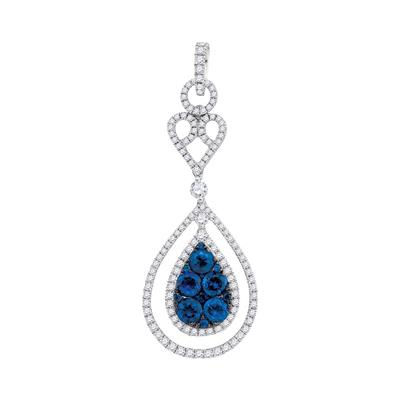 Diamond and Sapphire Pendant