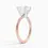 Miniatura: Emryn - 14k Princess Cut Solitaire with Four White Gold Prongs
