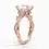 Miniature : Fiora - 14k Radiant Cut with Twisted Vine Band