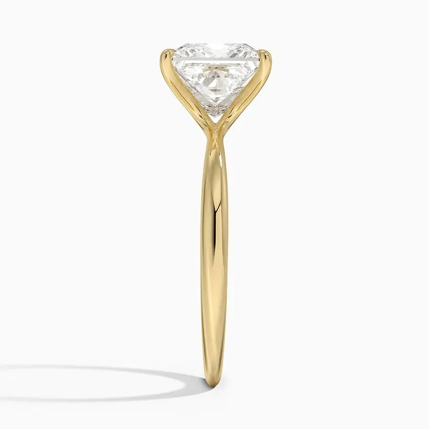 Miniature : Keziah - 14k Classic Princess Solitaire with High Setting
