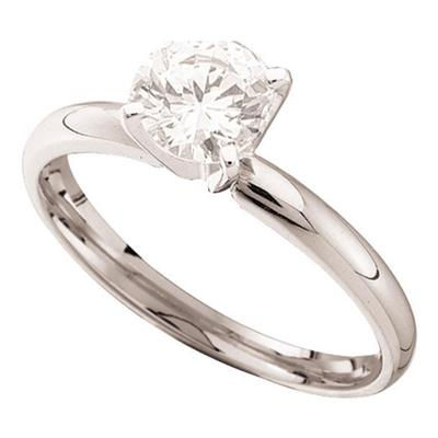 14k White Gold Round Diamond Supreme Ring 1/4 Cttw (Certified)