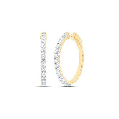 1 7/8CTW-DIA NK FASHION HOOP EARRING