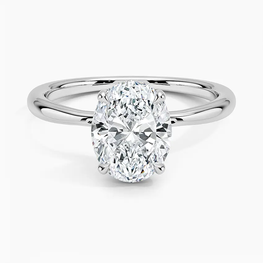Thumbnail: Oval High Set Solitaire
