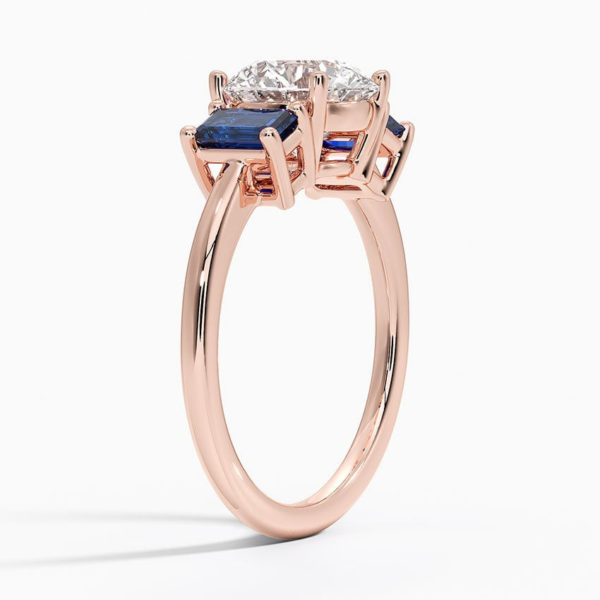 Miniature : Juliana - Three Stone Sapphire