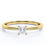 Thumbnail: 1/6 CT Princess Engagement Ring
