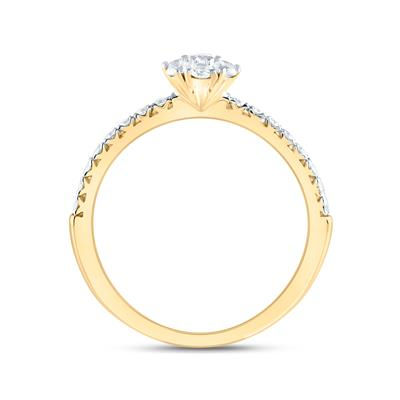 1/2CTW-DIA ANA M FLOWER FASHION RING