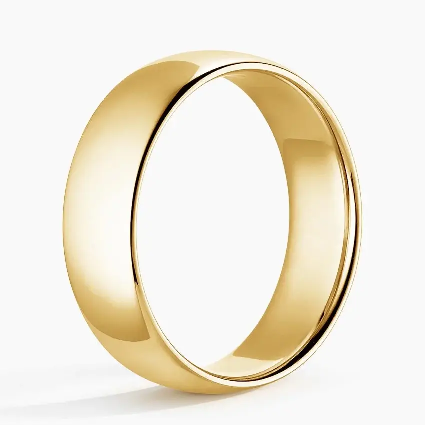 Miniature : Classic Unisex Plain Gold Band