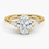 Miniature : Adorned Petite Opera Three Stone Diamond Engagement Ring