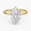 Miniatura: Natalie - 14k Marquise Cut Center with Two Pear Side Stones
