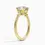 Miniatura: Leah - 14k Round Cut Center with Two Pear Side Stones