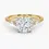 Miniatura: Amy - 14k Triple Accent Ring with Cushion Center