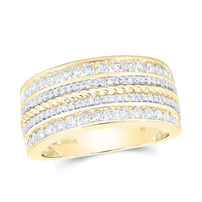 1 3/8CTW-DIA NK MENS BAND