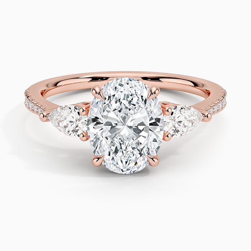 Miniatura: Opera Accented Three Stone Diamond Engagement Ring