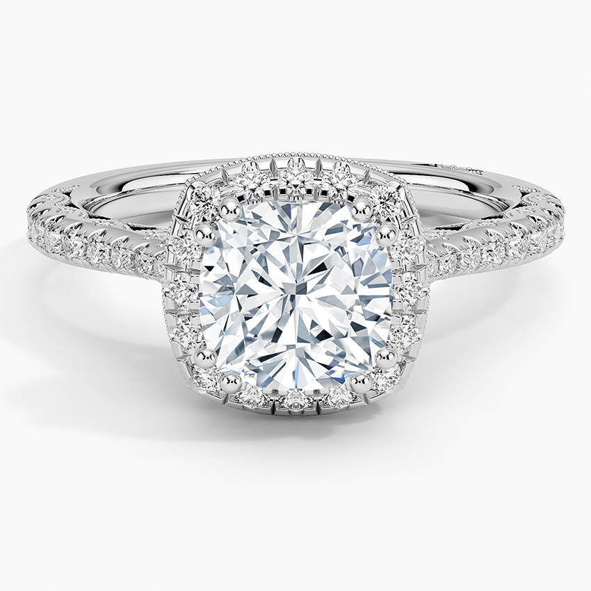 Kiara Vintage Inspired Halo Ring