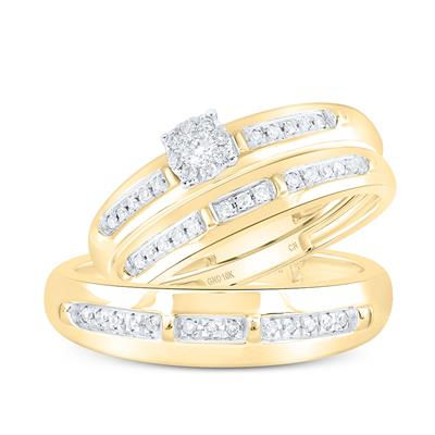 His and Hers Diamond Trio Set