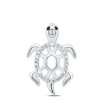 1/12CTW-DIA P1 GIFT TURTLE PENDANT