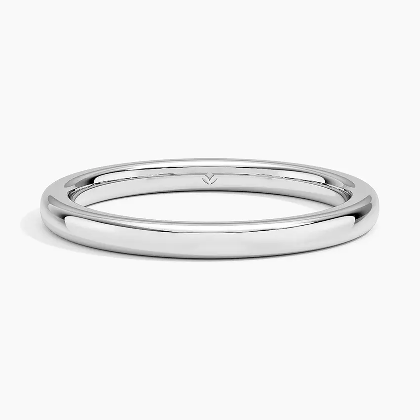 Classic Unisex Plain Gold Band