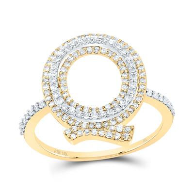 1/2CTW-DIA NK FASHION INITIAL "Q" LADIES RING
