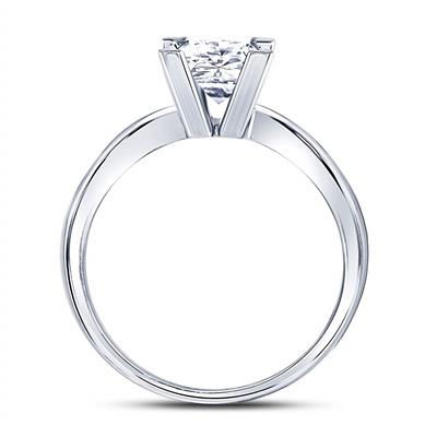 14k White Gold Princess Diamond Supreme Ring 1 Cttw (Certified)