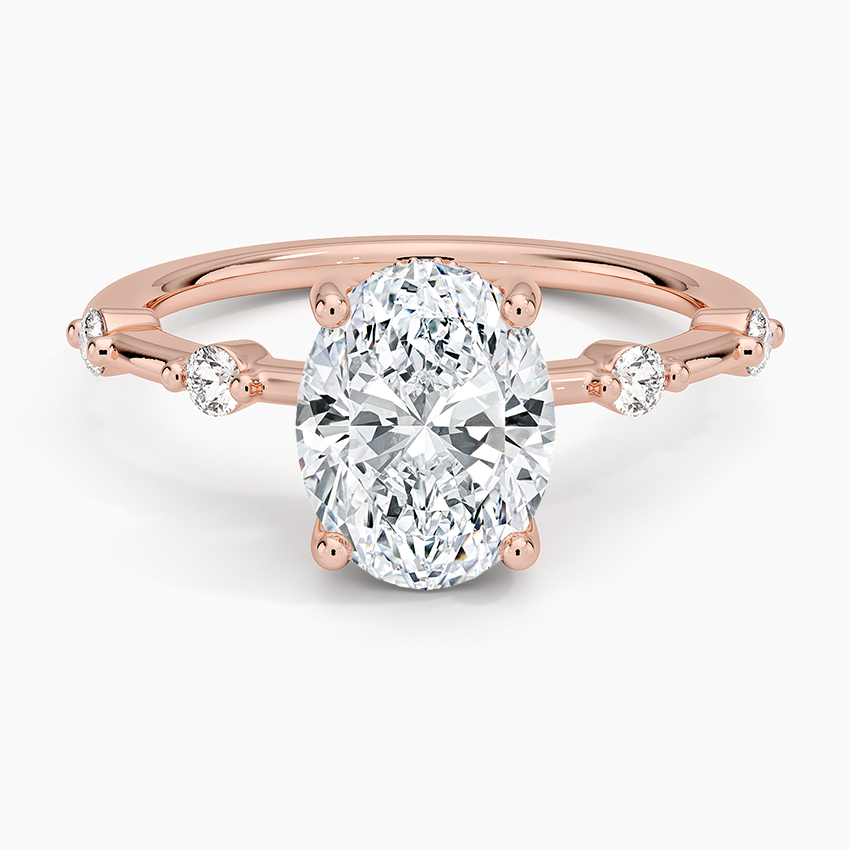 Miniatura: Belle - Hidden Halo with Spaced Bone Design