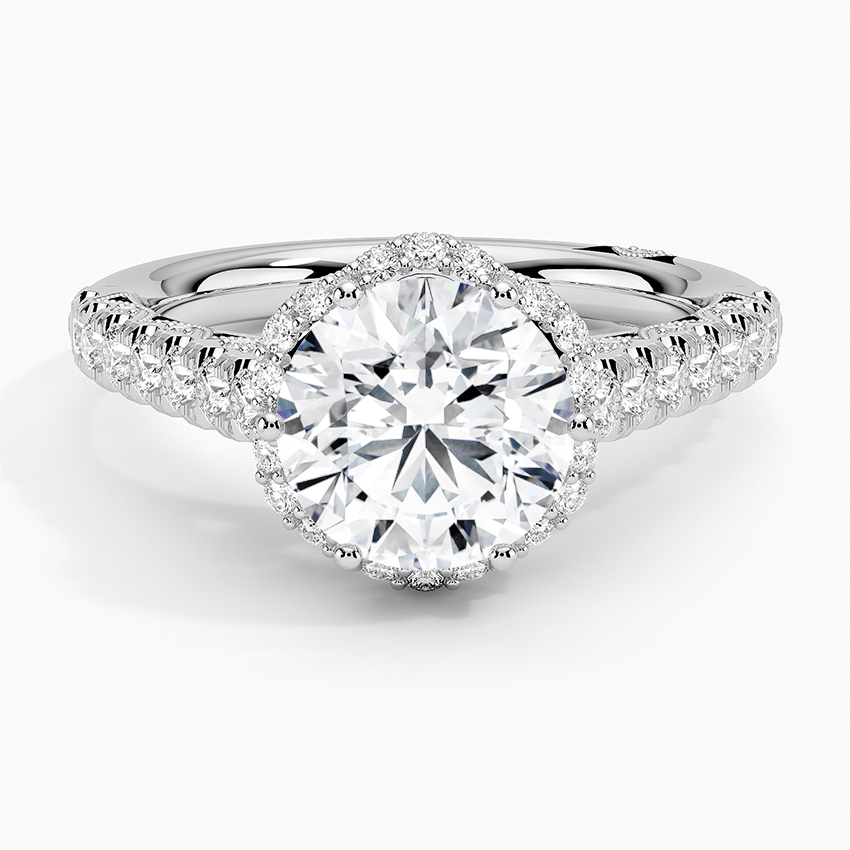Miniatura: Lorelei Hidden Halo Bridal Ring