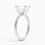 Miniatura: Adhara - 14k Emerald Cut Solitaire with Four White Gold Prongs