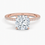 Miniatura: Eloise - 14k Cushion Cut with Pavé Band and Secret Halo