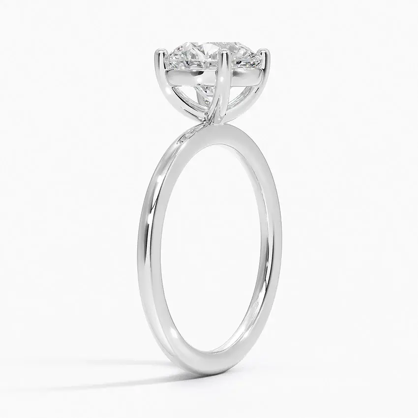 Miniatura: Bali - 14k Round Cut Flush Set Solitaire