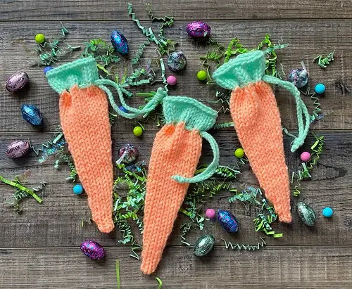 carrot shaped, chocolate or treat bag