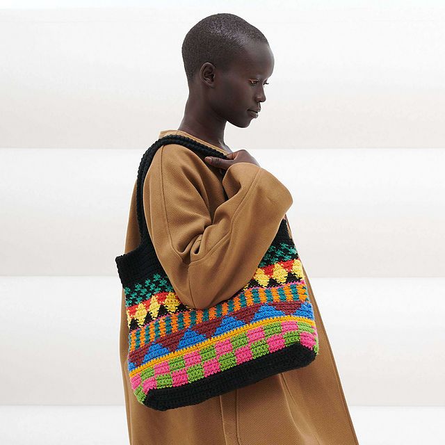 cool crochet bag with tons of character