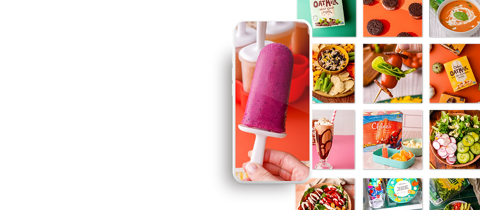 Collage of food images