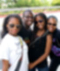 Group of students with face painting