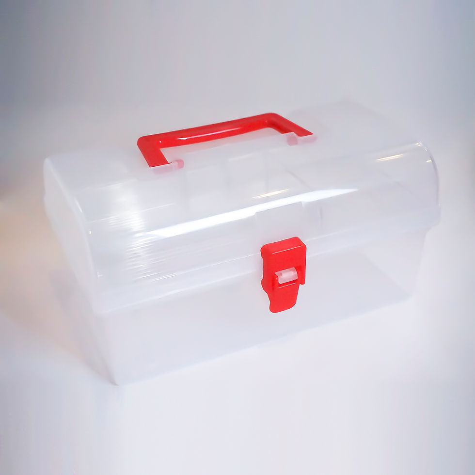 Thumbnail: Large Handle Box - Clear Plastic