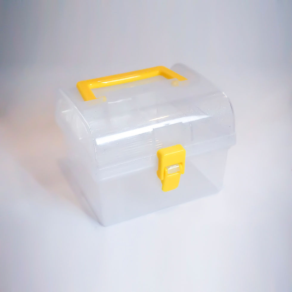 Thumbnail: Small Handle Box - Clear Plastic