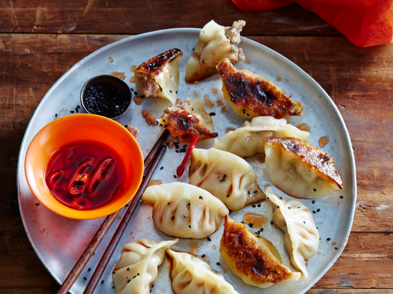 Panfried Pork and Chilli Dumplings Recipe