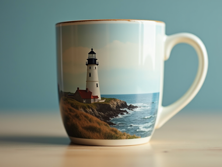 The Charm of Coastal Art Mug Designs: Discovering St Michael's Mount Art Mugs