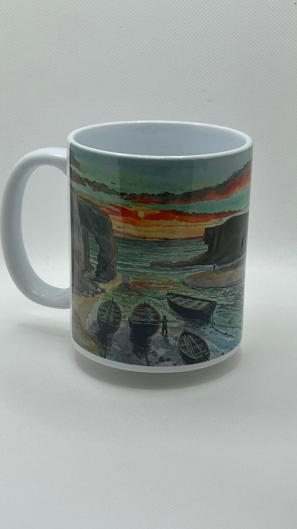 Sun Setting on the Pichard Boats Mug