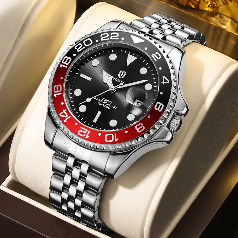 Miniatura: QINGXIYA Luxury Quartz Men Watch Waterproof Luminous Date Man Watch Stainless St